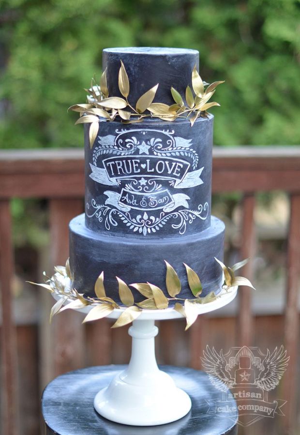 Chalkboard Cake 