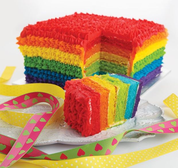 Rainbow Cake Bolo Arco Íris