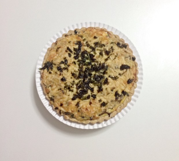 Torta de Cogumelos e Alho Poró