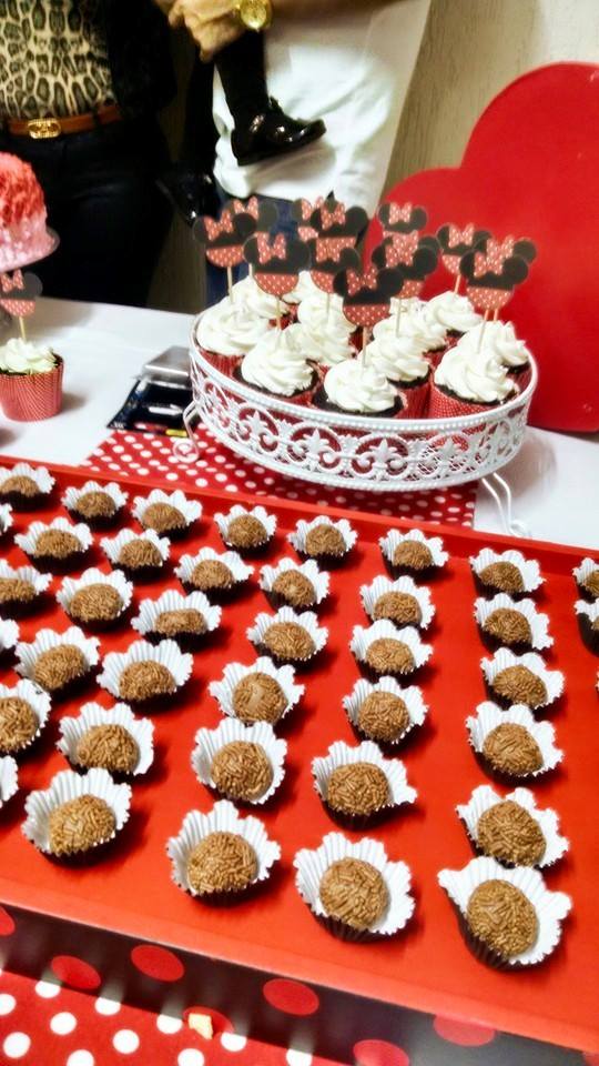 Cupcake Minnie Chocolate Chantininho