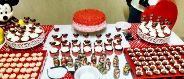 Cupcake Minnie Chocolate Chantininho