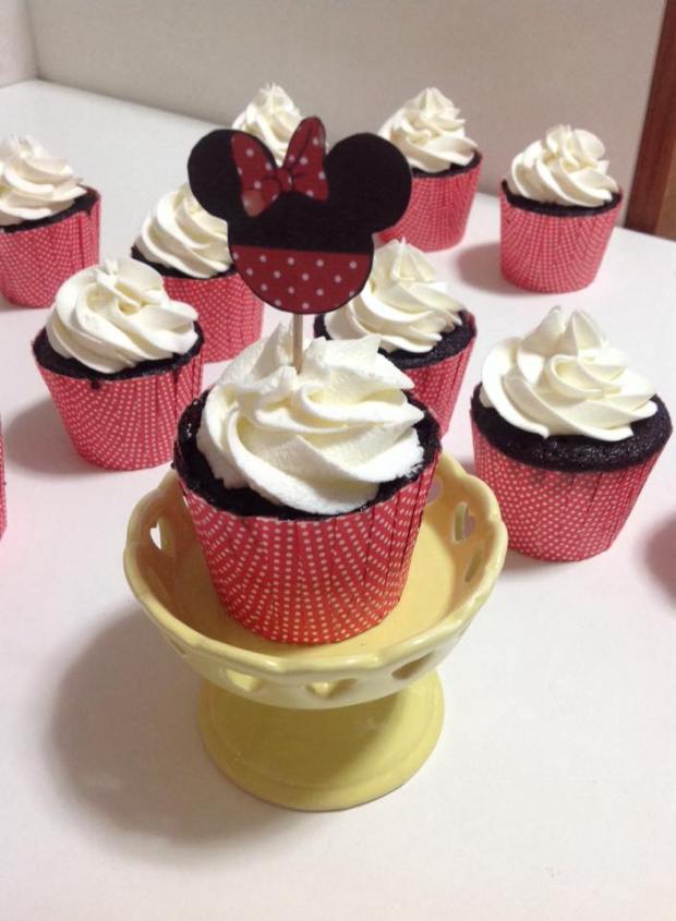 Cupcake Minnie Chocolate Chantininho