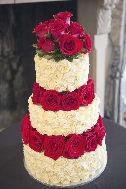 Rosette Cake Bolo Rosas