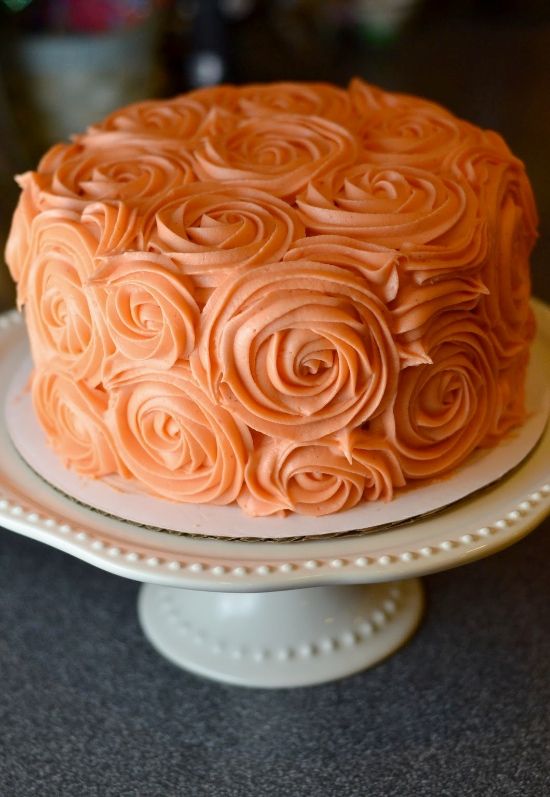 Rosette Cake Bolo Rosas