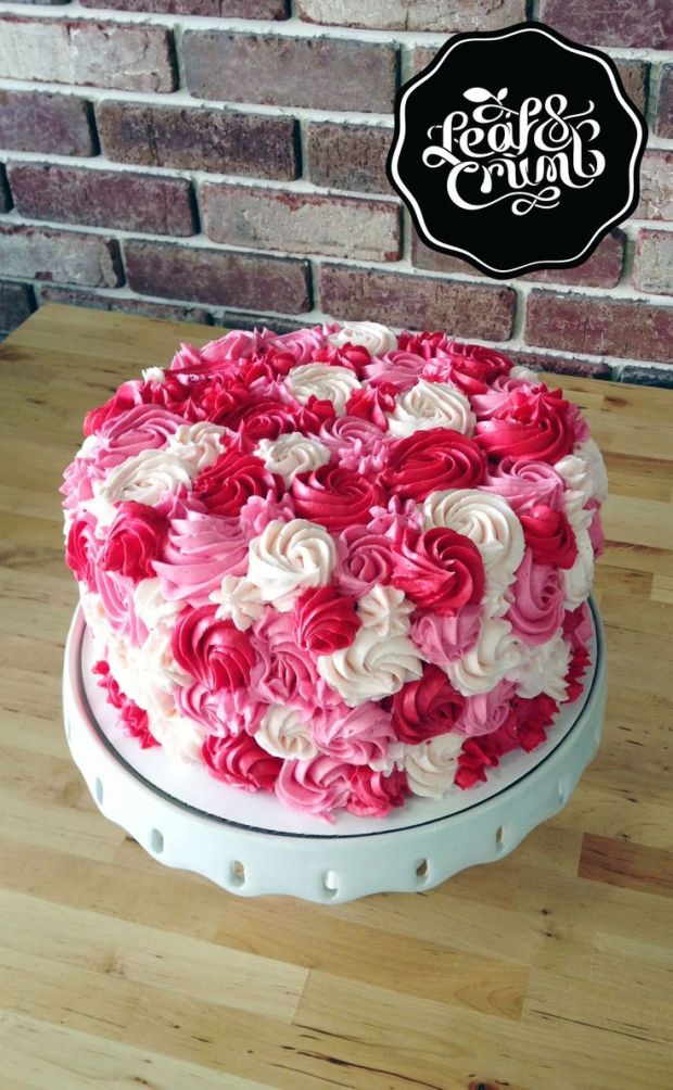 Rosette Cake Bolo Rosas