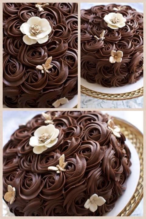 Rosette Cake Bolo Rosas