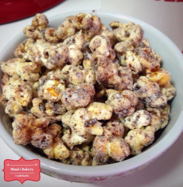 Pipoca Gourmet Ninho Chocolate Branco Morango Ovomaltine Ninho