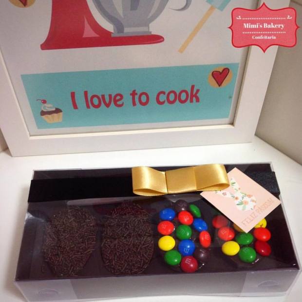 Ovo de Colher Brigadeiro e MM's