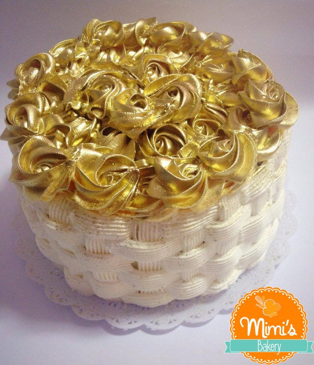 Cesta de Flores Douradas