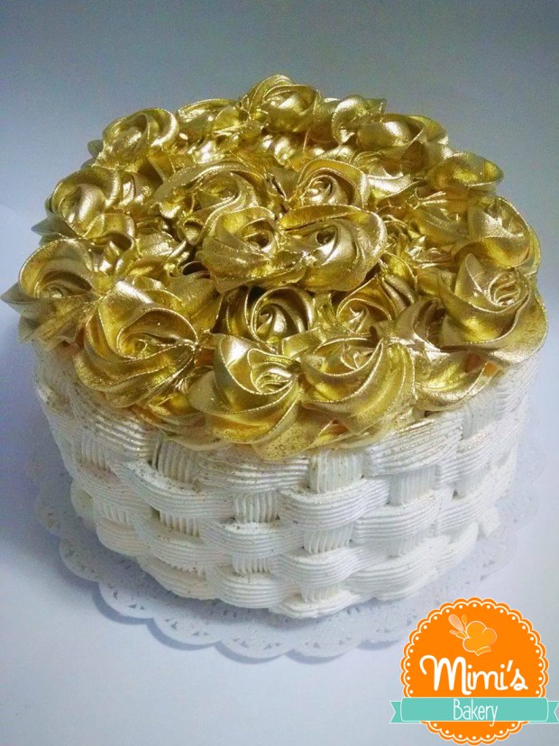 Cesta de Flores Douradas