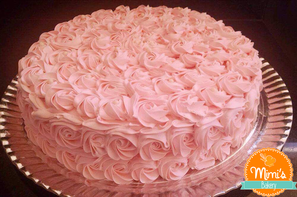 Bolo Rosette Rosa Claro