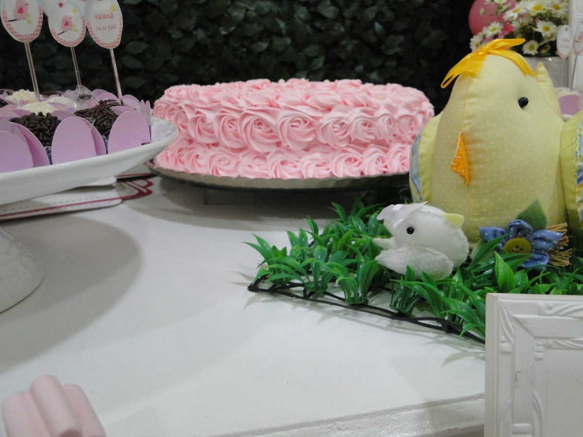 Bolo Rosette Rosa Claro