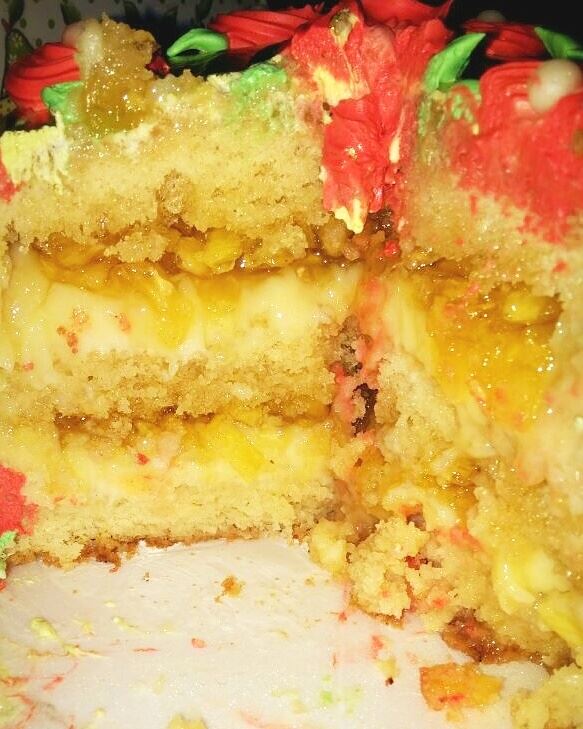 Bolo De Ninho com Abacaxi