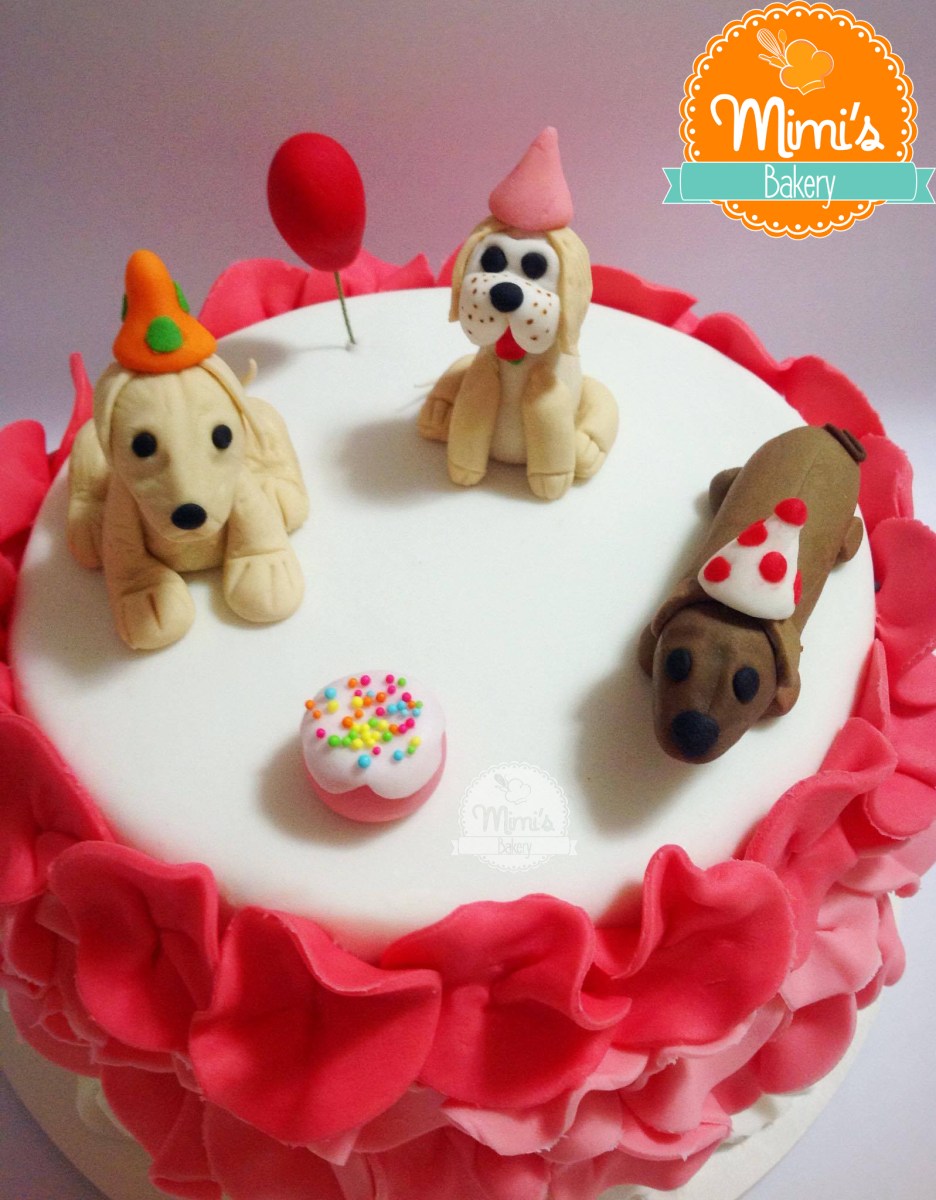 Bolo Decorado Cachorros