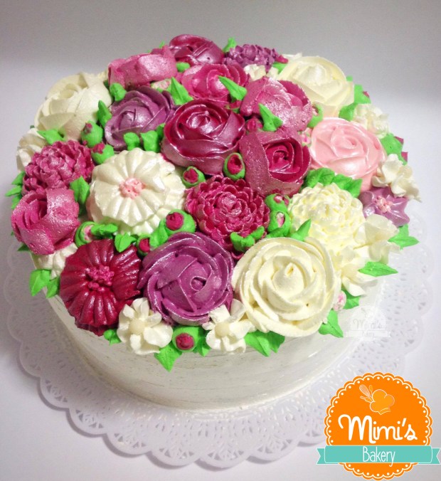 Bolo de Rosas Peroladas