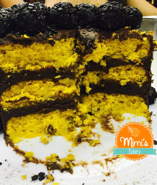 Bolo de Cenoura com Trufa Meio Amargo e Brigadeiro 100% Cacau