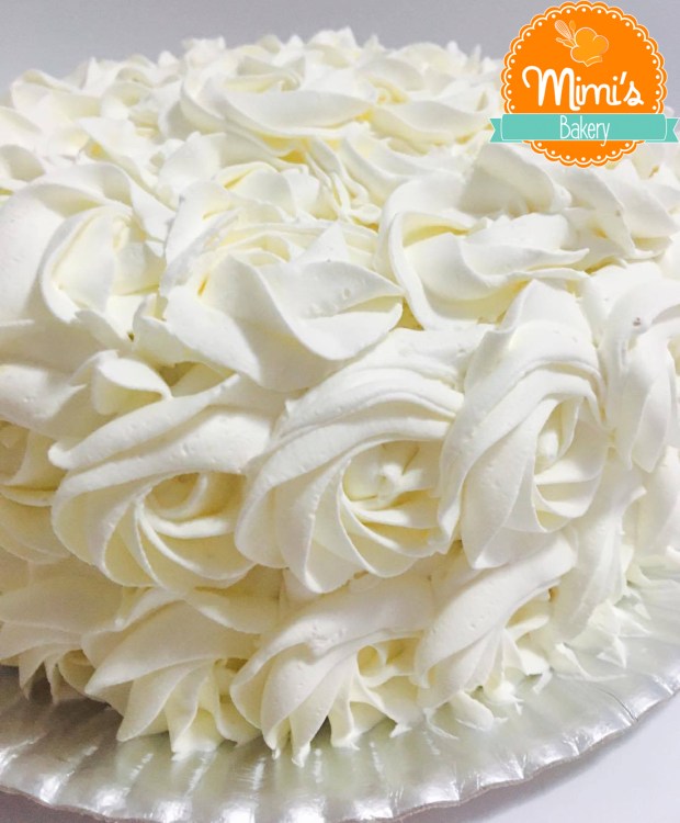 Bolo Rosette Branco