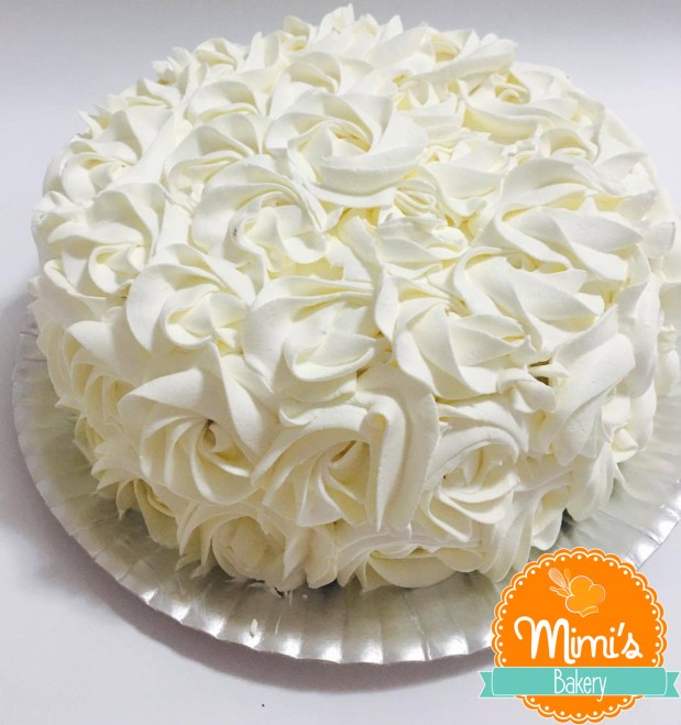 Bolo Rosette Branco