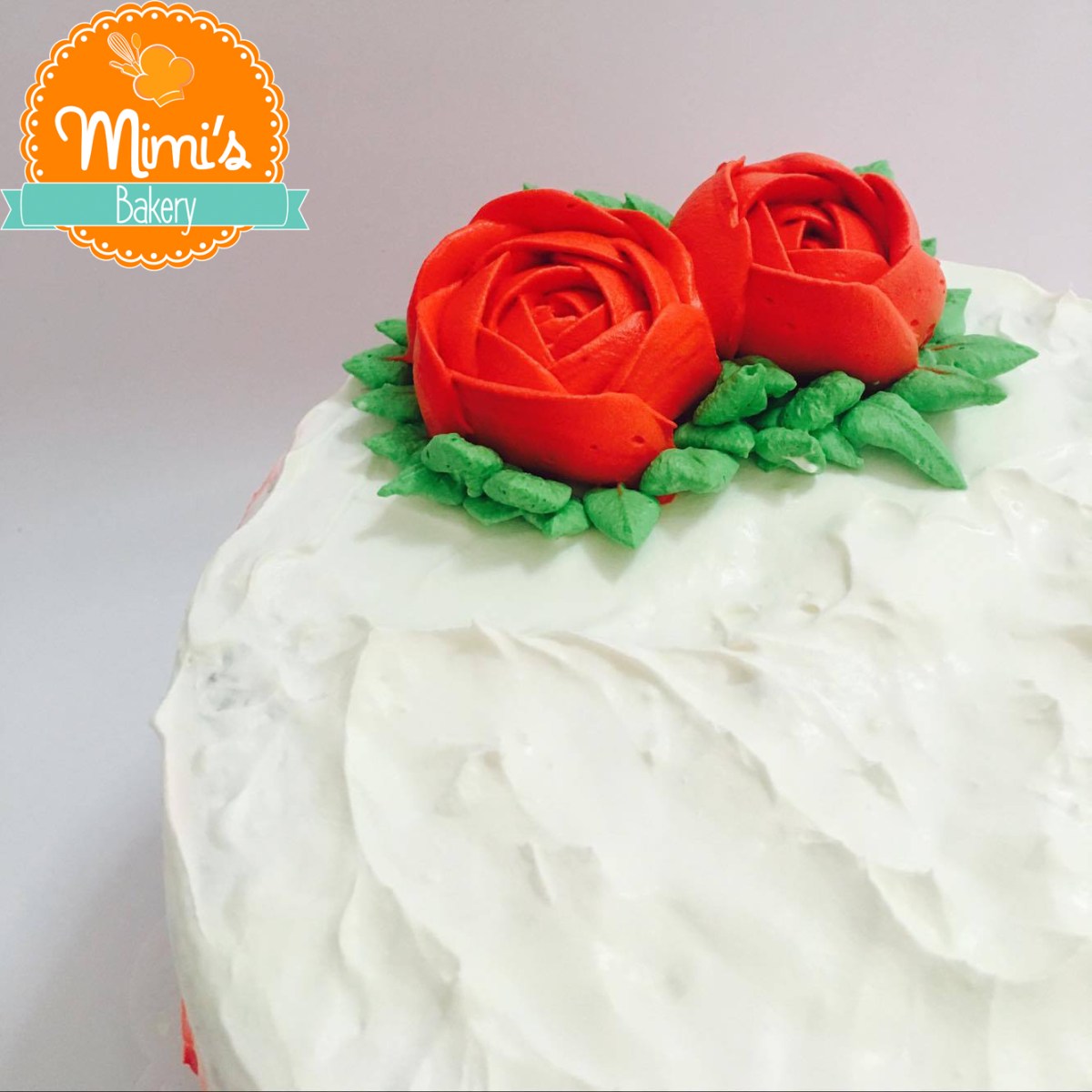 Bolo Mesclado com Rosas