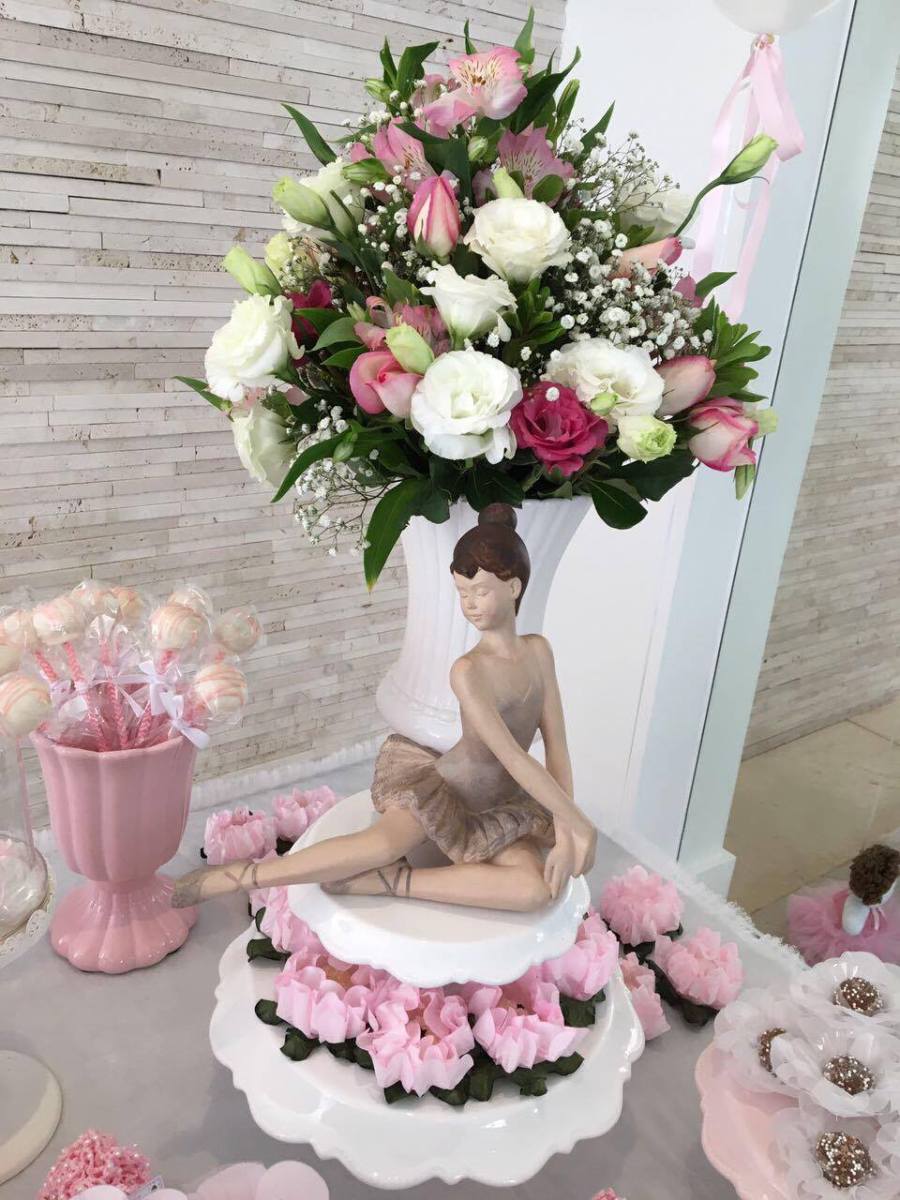 Festa Tema Bailarina - Rosette Cake