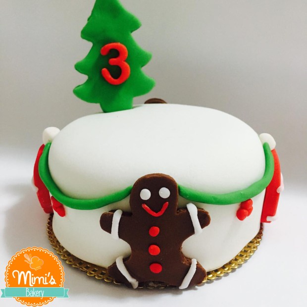 Bolo Mesversário: Natal