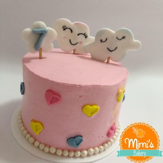 Bolo Confeitado: Chuva de Amor